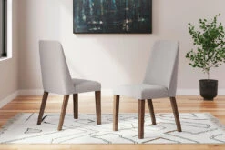 Lyncott Light Gray Side Chair (Set Of 2)