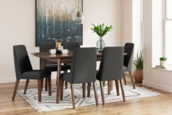 Lyncott Dining Room Set W/ Charcoal Chairs 19 Lyncott Dining Room Set W/ Charcoal Chairs -Ashley D615 35 02 set 2