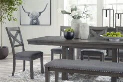 Myshanna Dining Room Set W/ Bench -Ashley D629 45 01 00 set 4