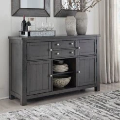 Myshanna Dining Room Set W/ Bench -Ashley D629 60 server 1 1