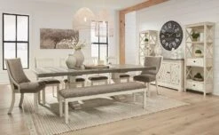 Bolanburg Extension Dining Room Set W/ Bench -Ashley D647 55B 55T 01 08 set 2