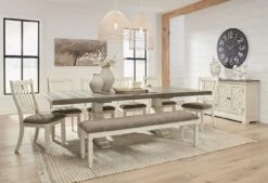 Bolanburg Extension Dining Room Set W/ Bench -Ashley D647 55B 55T 01 08 set 3