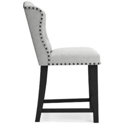 Jeanette Linen Counter Height Chair (Set Of 2) -Ashley D702 124 chair 6 1
