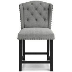 Jeanette Gray Counter Height Chair (Set Of 2) -Ashley D702 224 chair 4 1