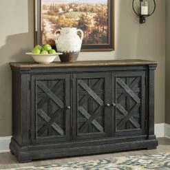 Tyler Creek Counter Dining Room Set 27 Tyler Creek Counter Dining Room Set -Ashley D736 60 server 1 1