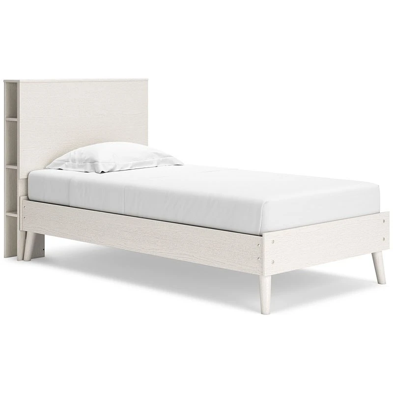 Aprilyn White Youth Platform Bedroom Set W/ Bookcase Headboard 3 Aprilyn White Youth Platform Bedroom Set W/ Bookcase Headboard - Image 3