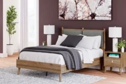 Aprilyn Honey Youth Platform Bed W/ Panel Headboard -Ashley EB1187 111 155 bed 2