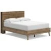 Aprilyn Honey Youth Platform Bed W/ Bookcase Headboard