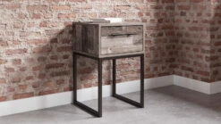 Neilsville One Drawer Nightstand (Multi Gray)