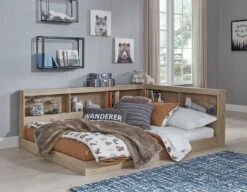Oliah Youth Bookcase Storage Bed