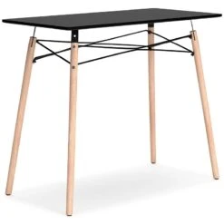 Jaspeni Home Office Desk (Black And Natural) -Ashley H020 10 desk 4