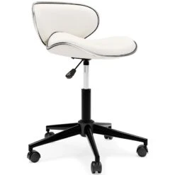 Beauenali Home Office Desk Chair (White) -Ashley H190 02 office chair 3
