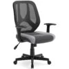Beauenali Home Office Swivel Desk Chair (Black Mesh Back)