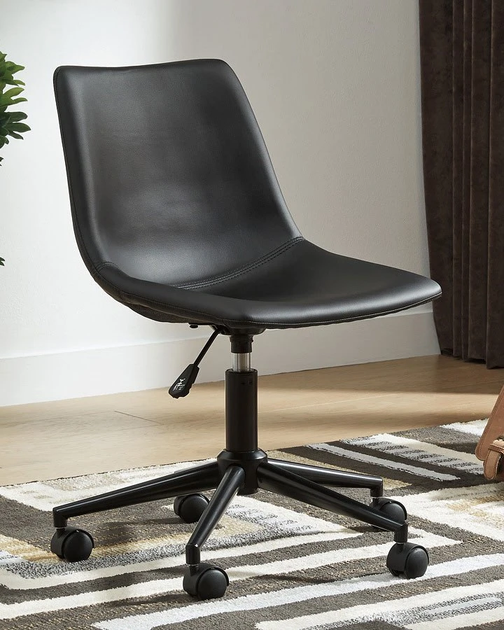 Black Home Office Swivel Desk Chair 2 Black Home Office Swivel Desk Chair - Image 2