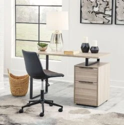 Waylowe Home Office Set W/ Drawer Desk 11 Waylowe Home Office Set W/ Drawer Desk -Ashley H211 28 17 H200 09 set 2