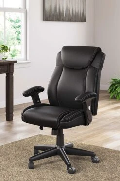 Corbindale Black Home Office Swivel Chair