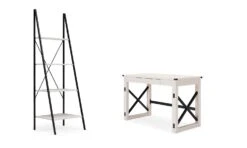 Bayflynn Home Office Set W/ Drawer Desk -Ashley H288 26 17 set 3