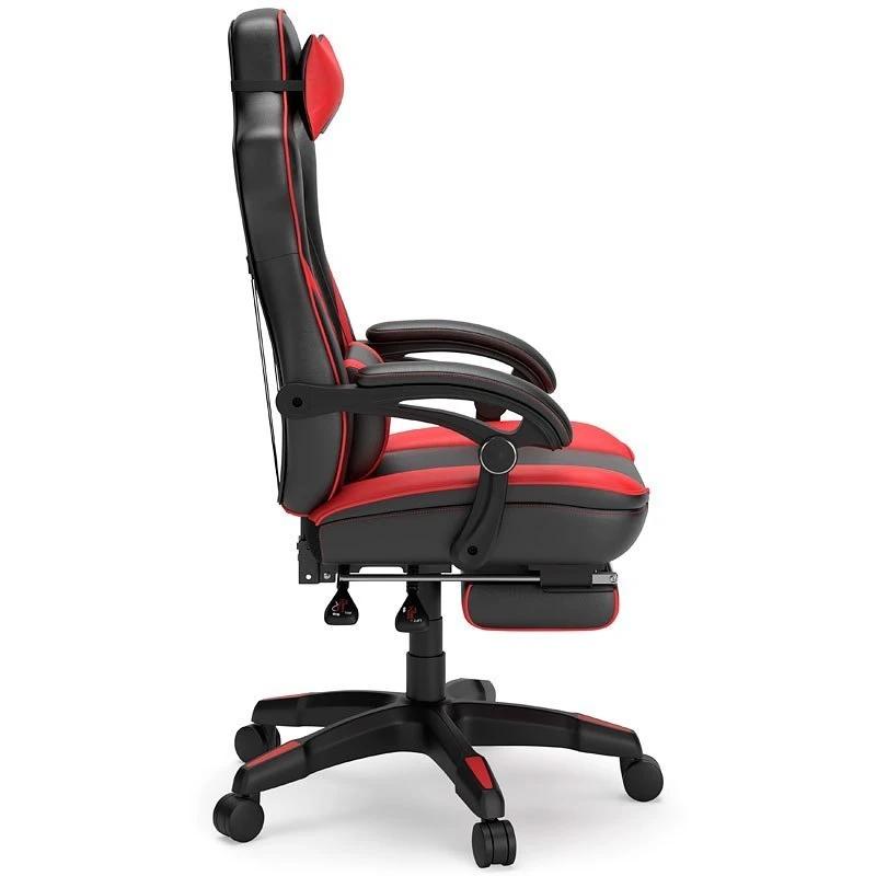 Lynxtyn Home Office Swivel Desk Chair (Red And Black) 4 Lynxtyn Home Office Swivel Desk Chair (Red And Black) - Image 4