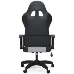 Lynxtyn Office Swivel Desk Chair W/ LED Lighting (White And Gray) -Ashley H400 08A chair 4