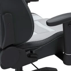 Lynxtyn Office Swivel Desk Chair W/ LED Lighting (White And Gray) -Ashley H400 08A chair 7