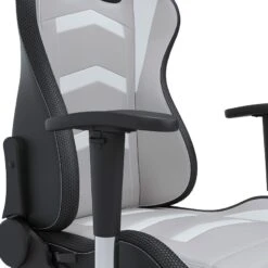 Lynxtyn Office Swivel Desk Chair W/ LED Lighting (White And Gray) -Ashley H400 08A chair 8