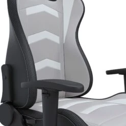 Lynxtyn Office Swivel Desk Chair W/ LED Lighting (White And Gray) -Ashley H400 08A chair 9