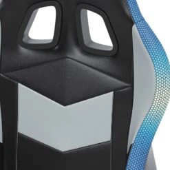 Lynxtyn Office Swivel Desk Chair W/ LED Lighting (Black And Gray) -Ashley H400 09A chair 5