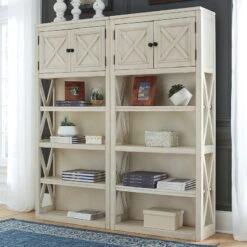 Bolanburg Large Bookcase -Ashley H647 17 large bookcase 3