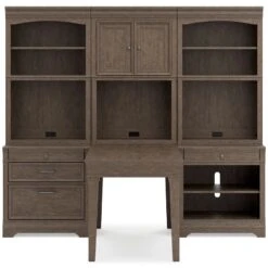 Janismore 6-Piece Bookcase Wall Unit W/ Desk -Ashley H776 44 40B 40T2 41B 41T wall unit 3
