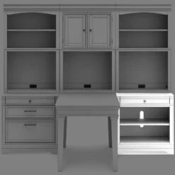 Kanwyn Modular Home Office Set 17 Kanwyn Modular Home Office Set -Ashley H777 41B bookcase base 1 2
