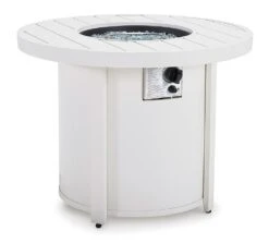 Sundown Treasure Fire Pit Table Set W/ Black Chairs -Ashley P011 776 table 6