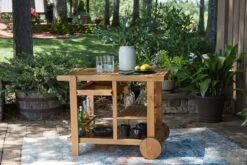 Kailani Serving Cart (Light Brown)