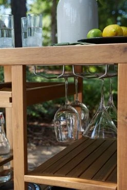 Kailani Serving Cart (Light Brown) -Ashley P030 660 serving cart 6