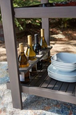 Kailani Serving Cart (Gray) -Ashley P030 661 serving cart 7