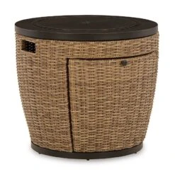 Malayah Fire Pit Table Set W/ Beachcroft Lounge Chairs -Ashley P042 776 fire pit 7