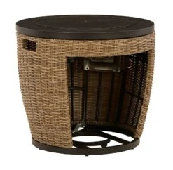 Malayah Fire Pit Table Set W/ Beachcroft Lounge Chairs -Ashley P042 776 fire pit 8