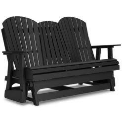 Hyland Wave Outdoor Seating Set (Black) -Ashley P108 835 loveseat 4
