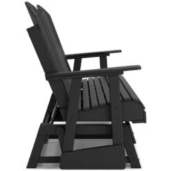 Hyland Wave Outdoor Seating Set (Black) -Ashley P108 835 loveseat 6