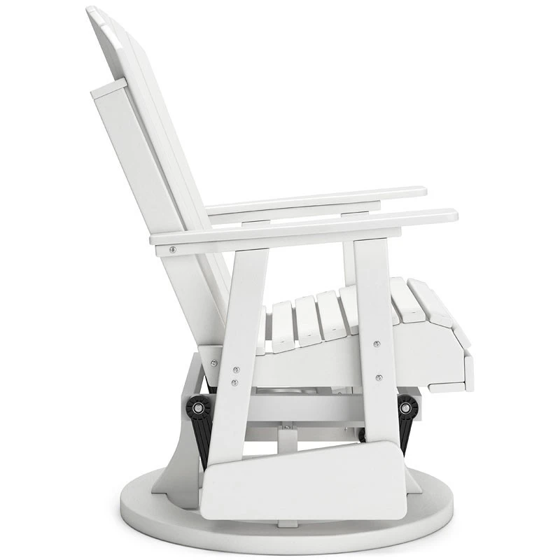 Hyland Wave Outdoor Swivel Glider Chair (White) 4 Hyland Wave Outdoor Swivel Glider Chair (White) - Image 4