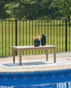 Hyland Wave Outdoor Cocktail Table (Driftwood)