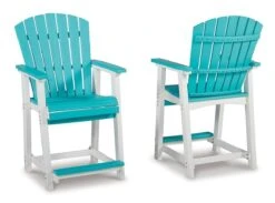 Eisely Outdoor Counter Height Chair (Set Of 2) -Ashley P208 124 barstool 4 1