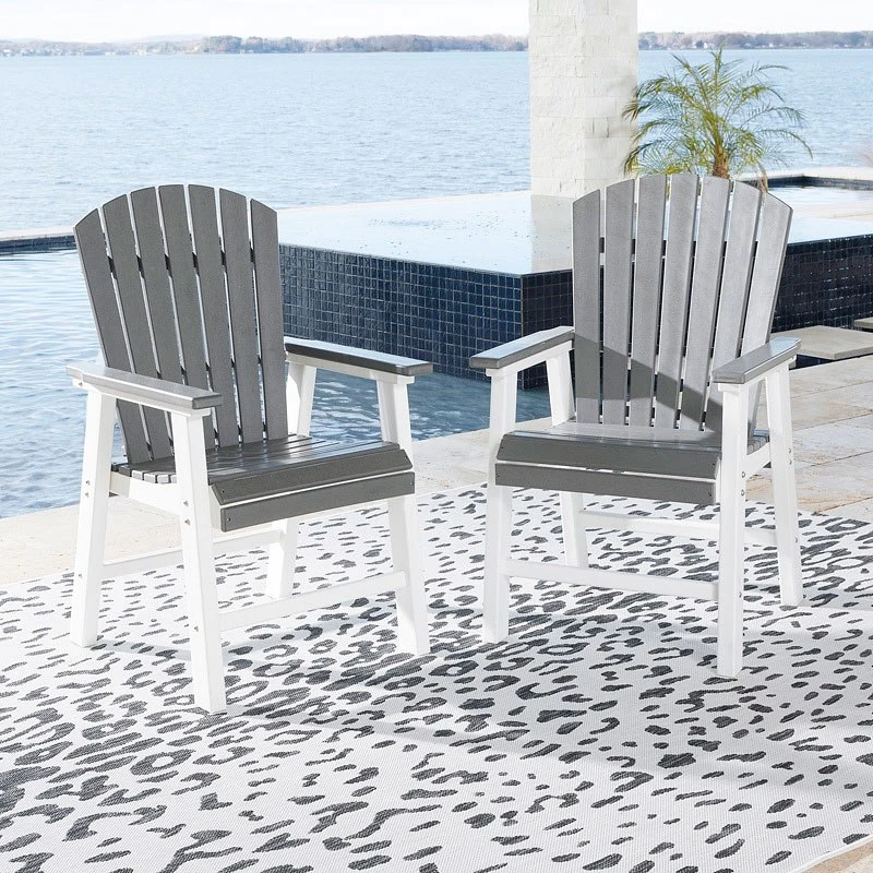 Crescent Luxe Outdoor Dining Set W/ Transville Chairs 2 Crescent Luxe Outdoor Dining Set W/ Transville Chairs - Image 2