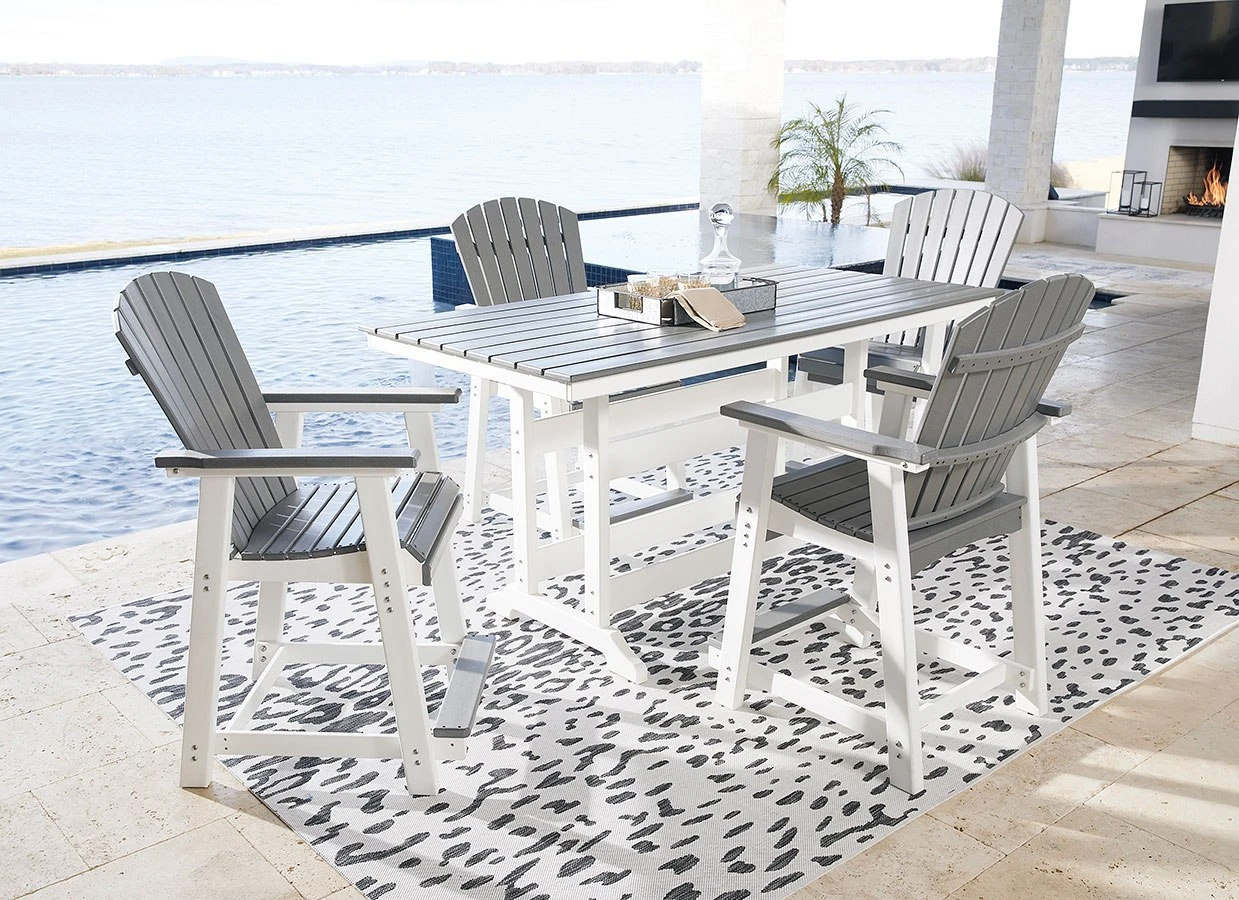 Transville Outdoor Counter Height Dining Set 6 Transville Outdoor Counter Height Dining Set - Image 6