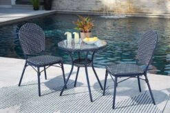 Odyssey Blue 3-Piece Outdoor Bistro Set