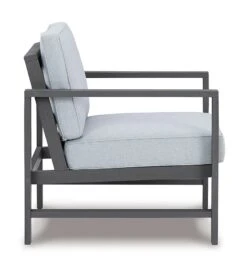 Fynnegan Outdoor Lounge Chair (Gray) (Set Of 2) -Ashley P349 821 chair 8