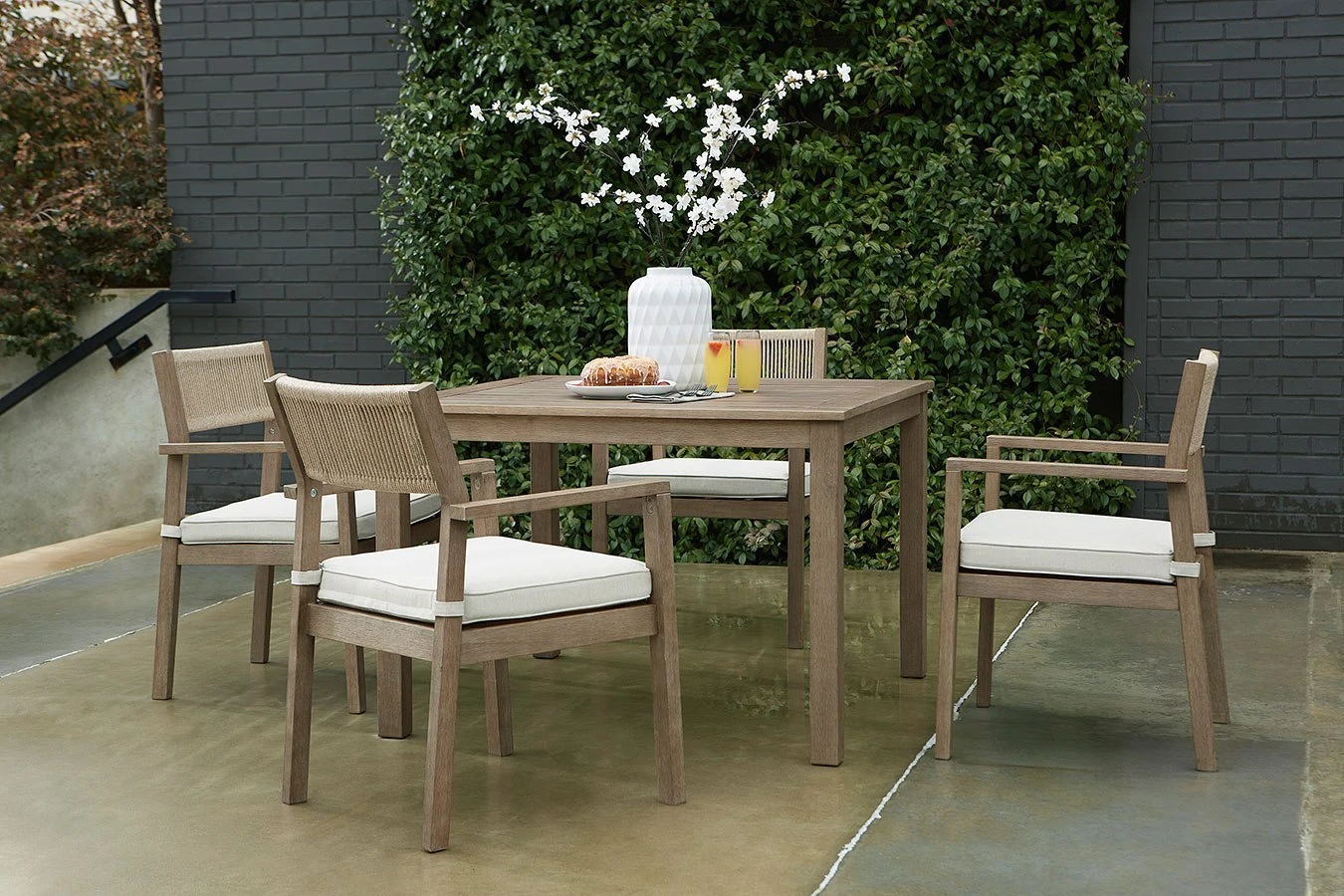 Aria Plains Outdoor Dining Set 2 Aria Plains Outdoor Dining Set - Image 2
