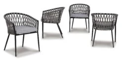 Palm Bliss Outdoor Dining Chair (Set Of 4) 9 Palm Bliss Outdoor Dining Chair (Set Of 4) -Ashley P372 601 chair 5