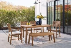 Janiyah Outdoor Dining Set W/ Bench