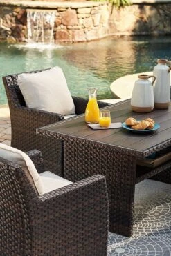 Easy Isle Outdoor Dining Set -Ashley P455 625 820 set 4