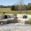Calworth 3-Piece Outdoor Sectional W/ Console